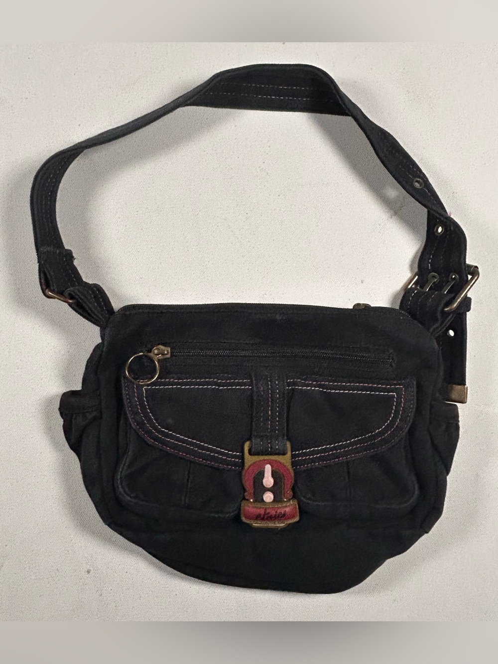 Vintage Y2k Etnies Hand Bag Skateboard Girl 2000s RARE Denim Shoulder Purse